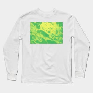 Green psychedelic Marble Clouds Long Sleeve T-Shirt